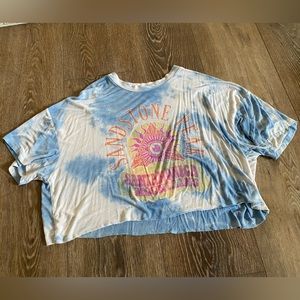 WST CST blue/white tye dye oversized shirt.